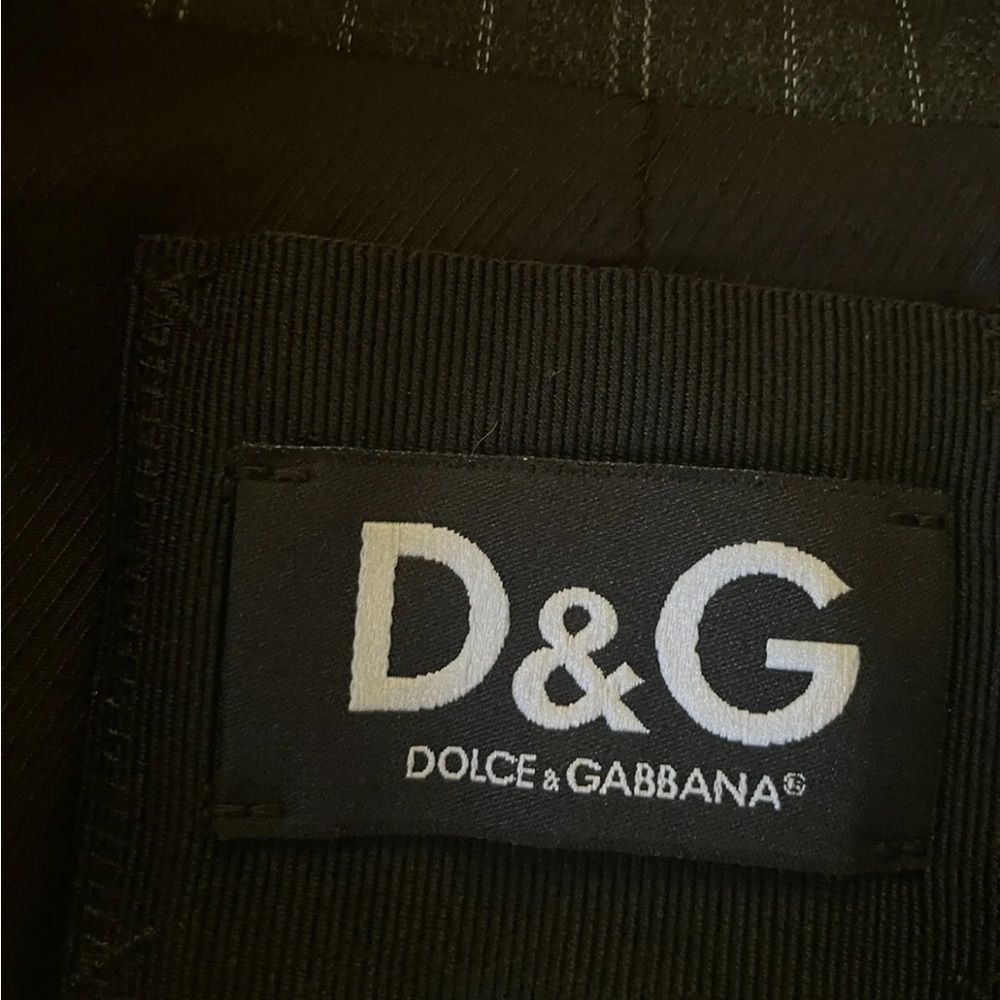 Dolce & Gabbana Pinstripe Suit Jacket Blazer SZ 8 - Picture 4 of 4